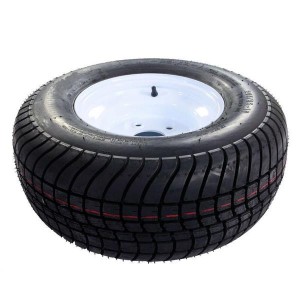 20.5X8X10 205/65-10 psi:50 5Lug White Trailer Tire & Rim Tubeless[Only 1]
